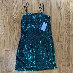 Keith Sequined Mini Slip Dress
